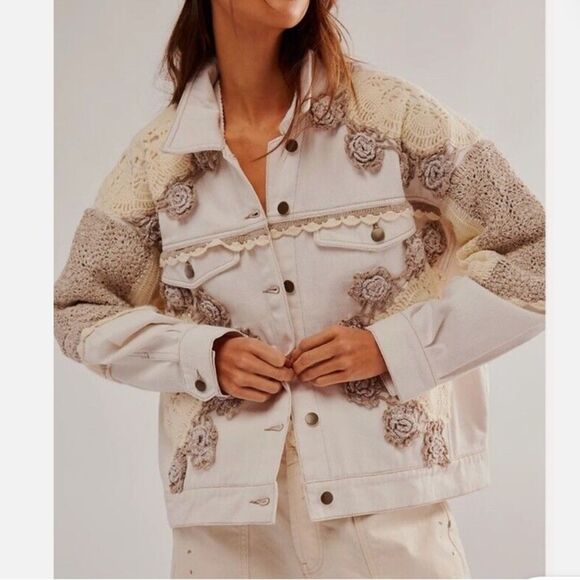 Free People Bali Rare Hearts Jacket size XS - Picture 5 of 14